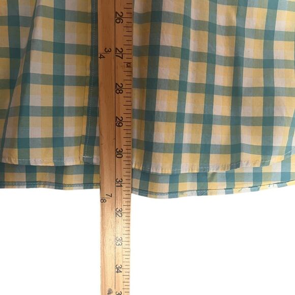 J Crew Slim Fit Flex Button Down Shirt Men XXL Yellow Blue NWT Preppy - Picture 11 of 12